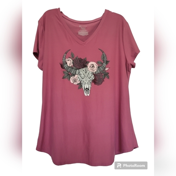 NOBO Tops - NOBO Skull & Rose's Top